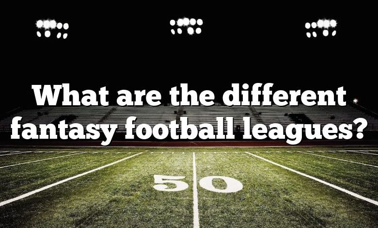 What are the different fantasy football leagues?