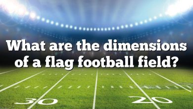 What are the dimensions of a flag football field?