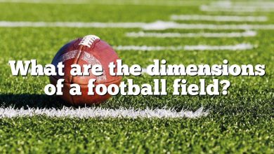 What are the dimensions of a football field?
