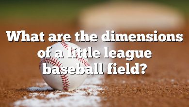 What are the dimensions of a little league baseball field?
