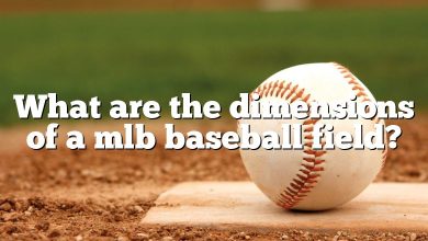 What are the dimensions of a mlb baseball field?