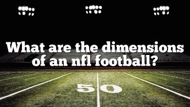 What are the dimensions of an nfl football?