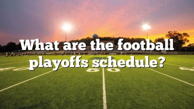 What are the football playoffs schedule?
