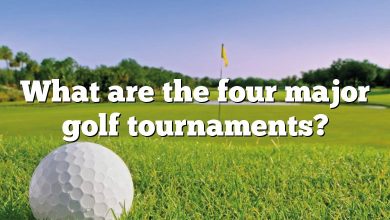 What are the four major golf tournaments?