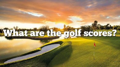 What are the golf scores?