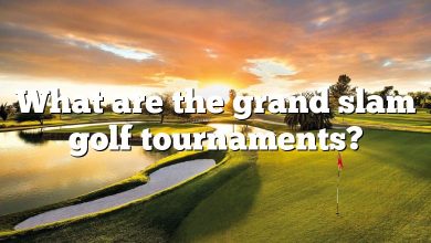 What are the grand slam golf tournaments?