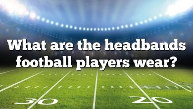 What are the headbands football players wear?