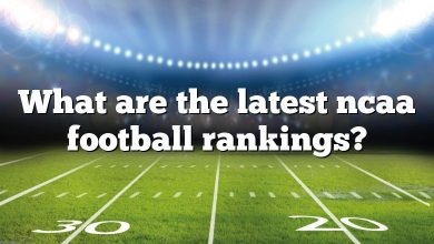 What are the latest ncaa football rankings?