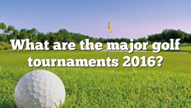 What are the major golf tournaments 2016?