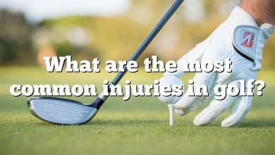 What are the most common injuries in golf?