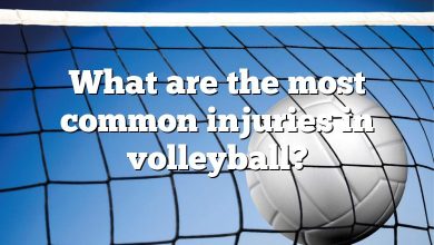 What are the most common injuries in volleyball?