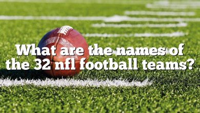 What are the names of the 32 nfl football teams?