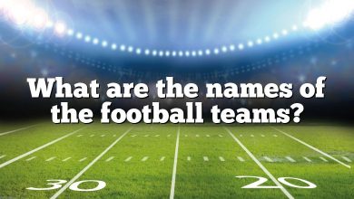 What are the names of the football teams?