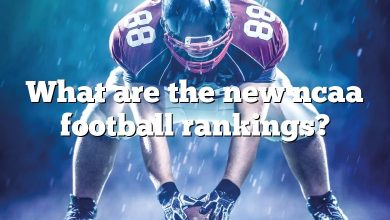 What are the new ncaa football rankings?