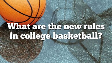 What are the new rules in college basketball?