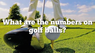 What are the numbers on golf balls?