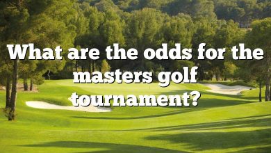 What are the odds for the masters golf tournament?