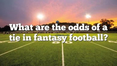 What are the odds of a tie in fantasy football?