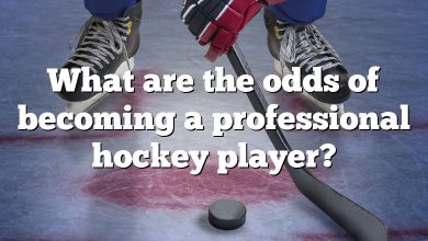 What are the odds of becoming a professional hockey player?