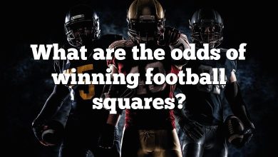 What are the odds of winning football squares?