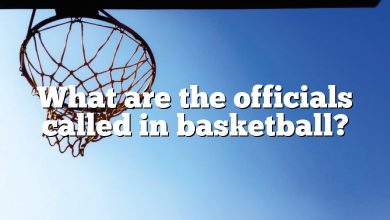 What are the officials called in basketball?