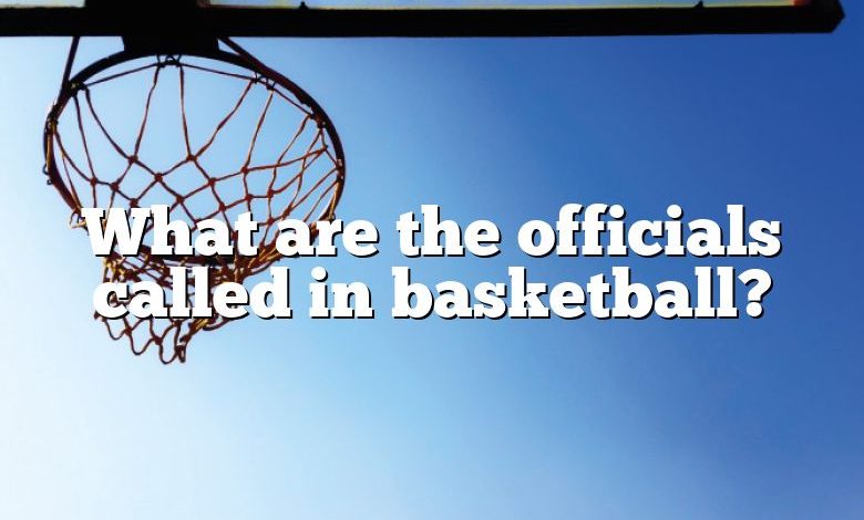 What are the officials called in basketball?