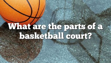 What are the parts of a basketball court?
