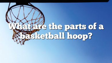 What are the parts of a basketball hoop?