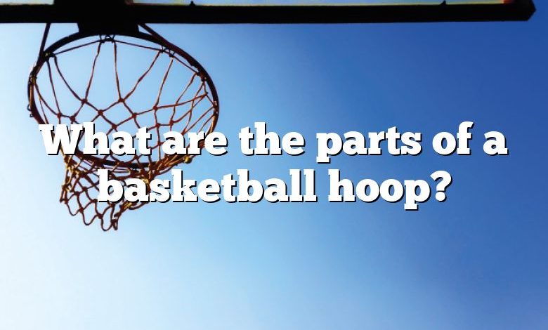 What are the parts of a basketball hoop?