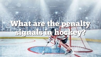 What are the penalty signals in hockey?