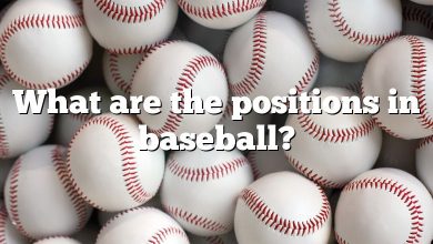 What are the positions in baseball?