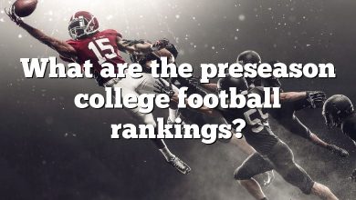 What are the preseason college football rankings?