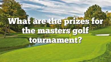 What are the prizes for the masters golf tournament?