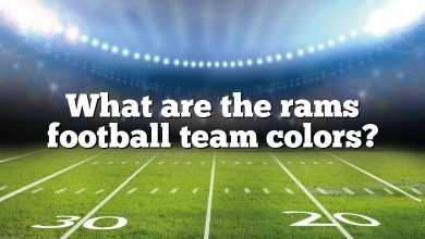 What are the rams football team colors?
