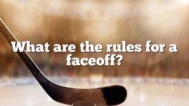 What are the rules for a faceoff?