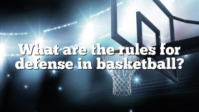 What are the rules for defense in basketball?
