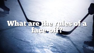 What are the rules of a face-off?