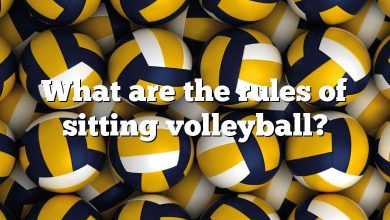 What are the rules of sitting volleyball?