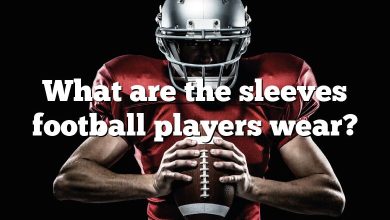 What are the sleeves football players wear?
