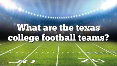 What are the texas college football teams?