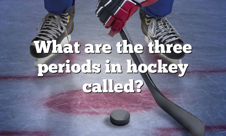 What are the three periods in hockey called?