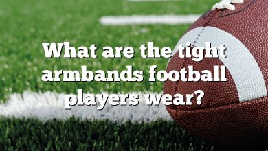 What are the tight armbands football players wear?