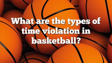 What are the types of time violation in basketball?