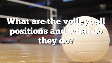 What are the volleyball positions and what do they do?