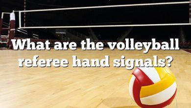 What are the volleyball referee hand signals?