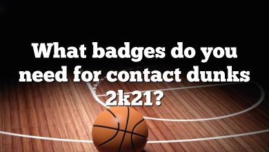 What badges do you need for contact dunks 2k21?