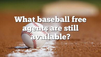 What baseball free agents are still available?