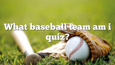 What baseball team am i quiz?
