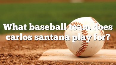 What baseball team does carlos santana play for?