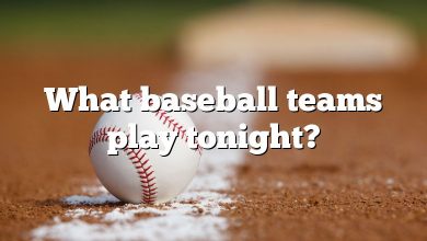 What baseball teams play tonight?